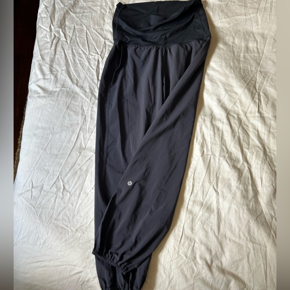 Lululemon Om Pants Jogger Pockets Fold Over High Rise - Picture 2 of 3